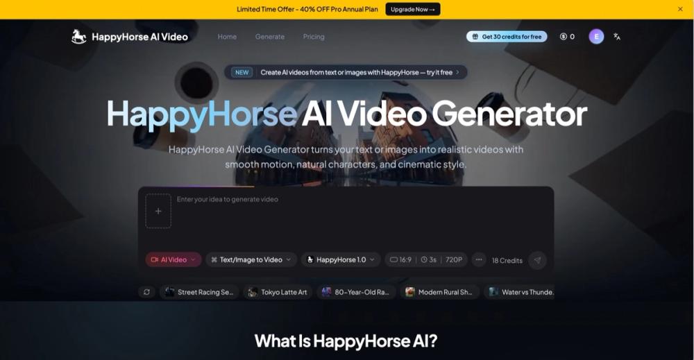 image of HappyHorse AI Video image of HappyHorse AI Video