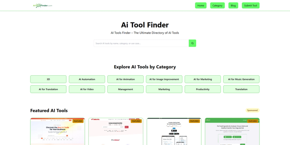image of Ai Tool Finder