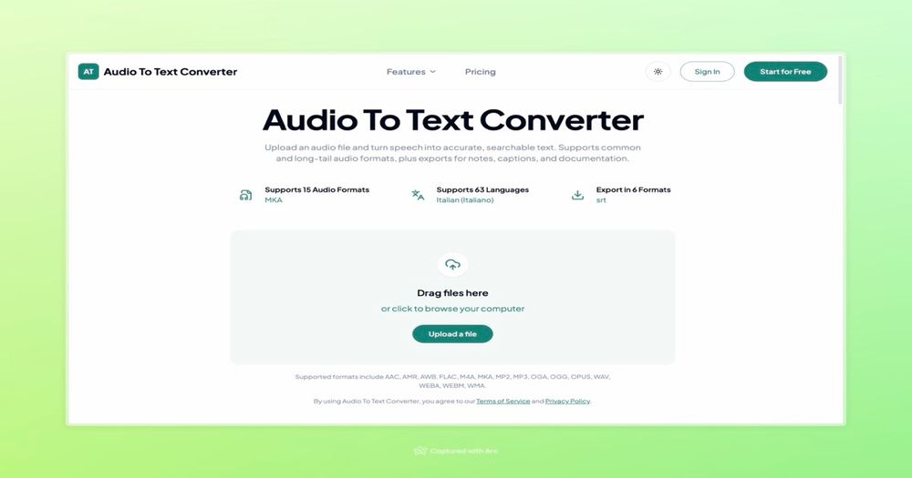 image of Audio To Text Converter image of Audio To Text Converter